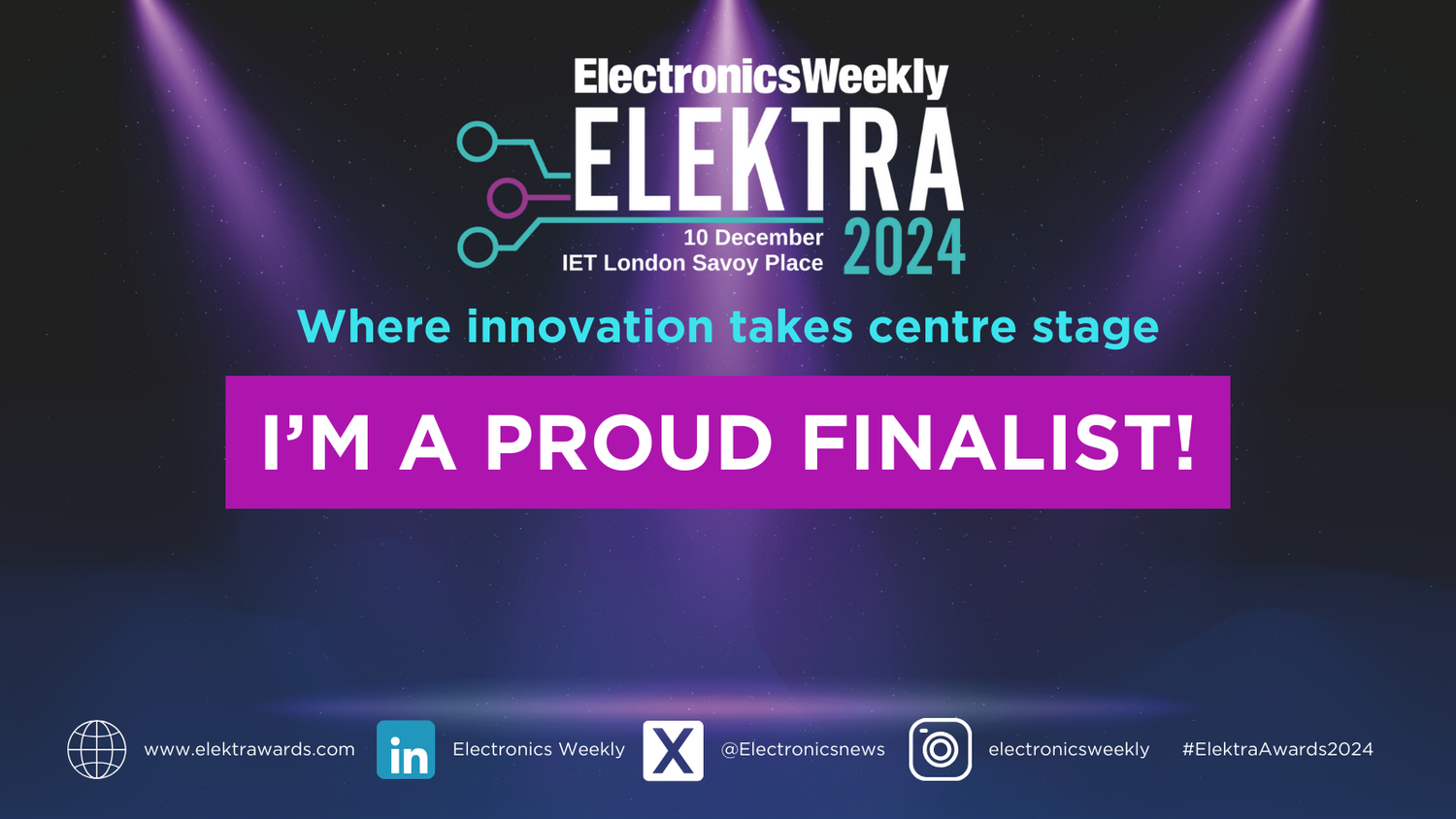 DnaNudge named a finalist in the Electronics Weekly Elektra awards 2024